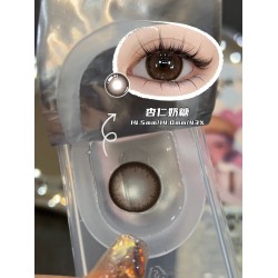 杏仁奶糖Almond Brown color contact lens DIA 14.5mm 1 piece