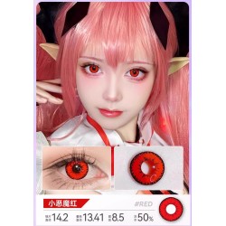 小红恶魔  cosplay red contact...