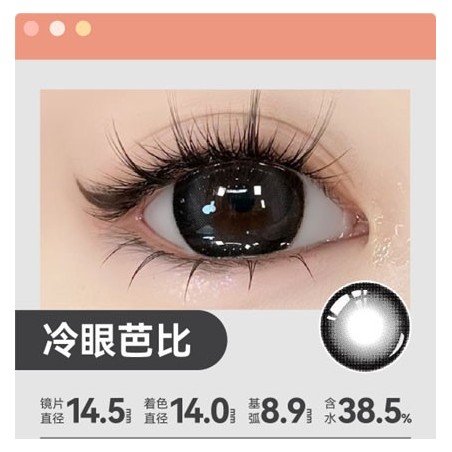 冷眼芭比 DIA：14.5mm Gray reusable 6 months one pair